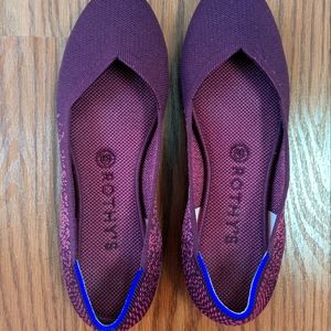 Rothys DISCONTINUED Fig Python Flats Size 8.5